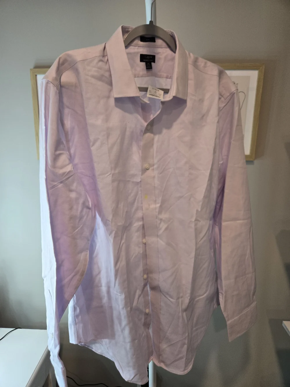 J. Crew Men's Light Pink Button-Up Dress Shirt *read
